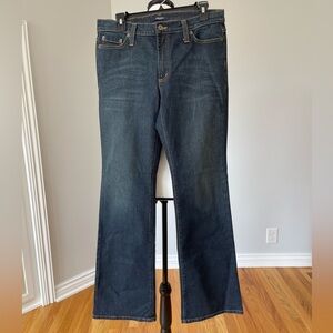 Karen Kane denim flare jeans size 8 casual festival going out